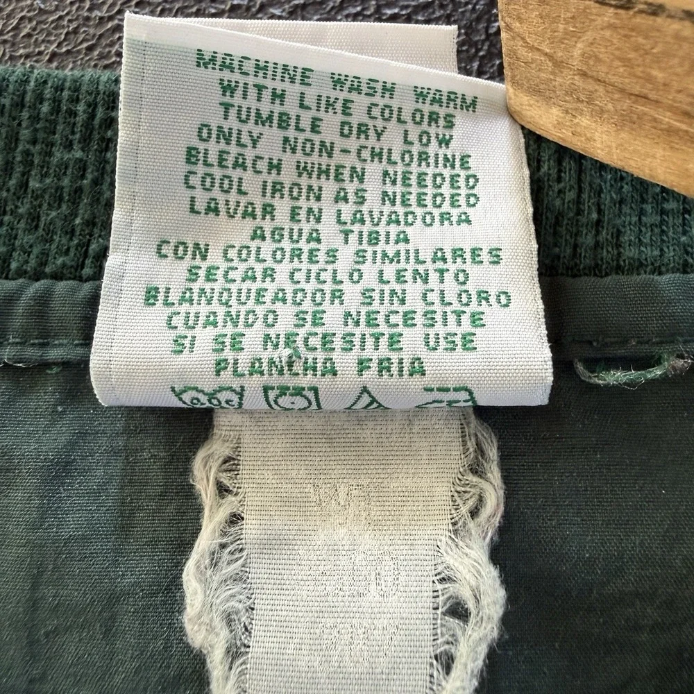 Vtg Flying Dog Brewery Windbreaker Pullover‎ Men's Size XL Green Pockets EMI tag